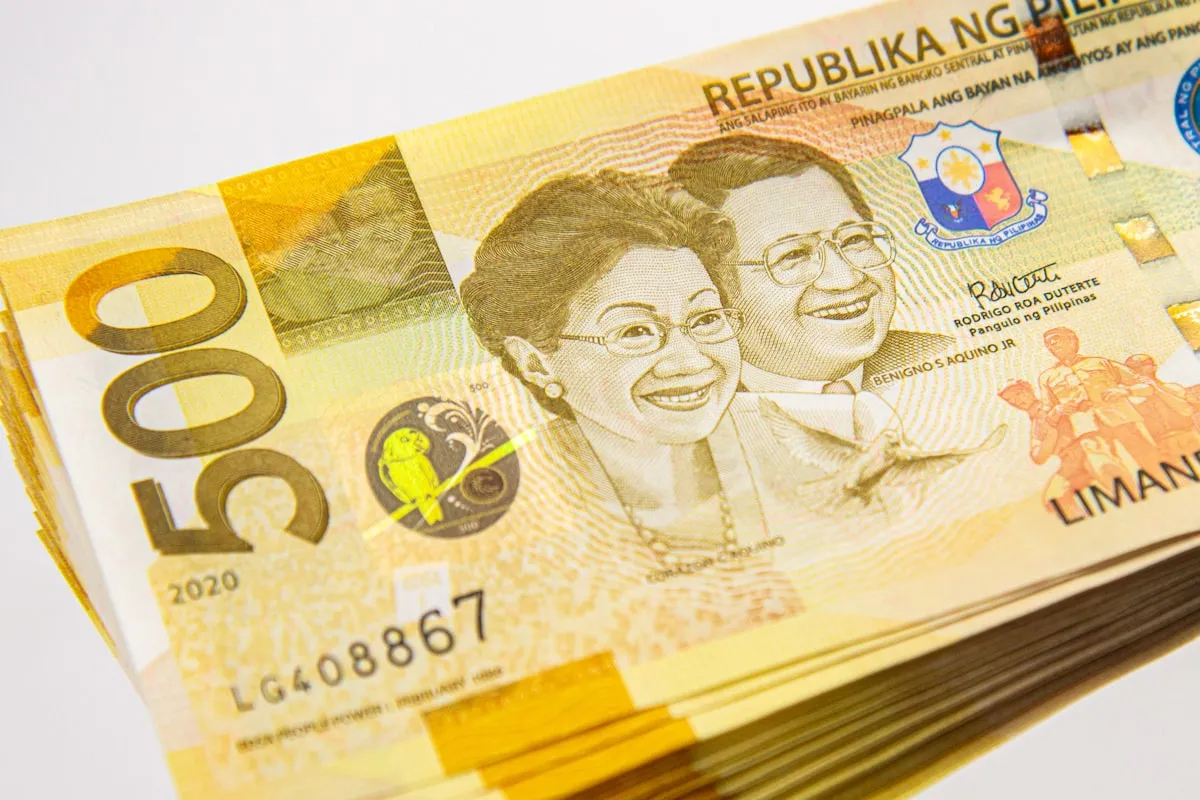 Philippine peso bills for budget comparison