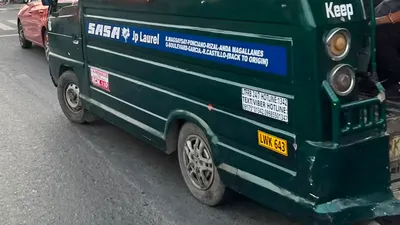A Davao jeepney with its painted route board listing downtown destinations